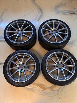 2016 AMG GTS forged wheels and tires 19/20 Michelin