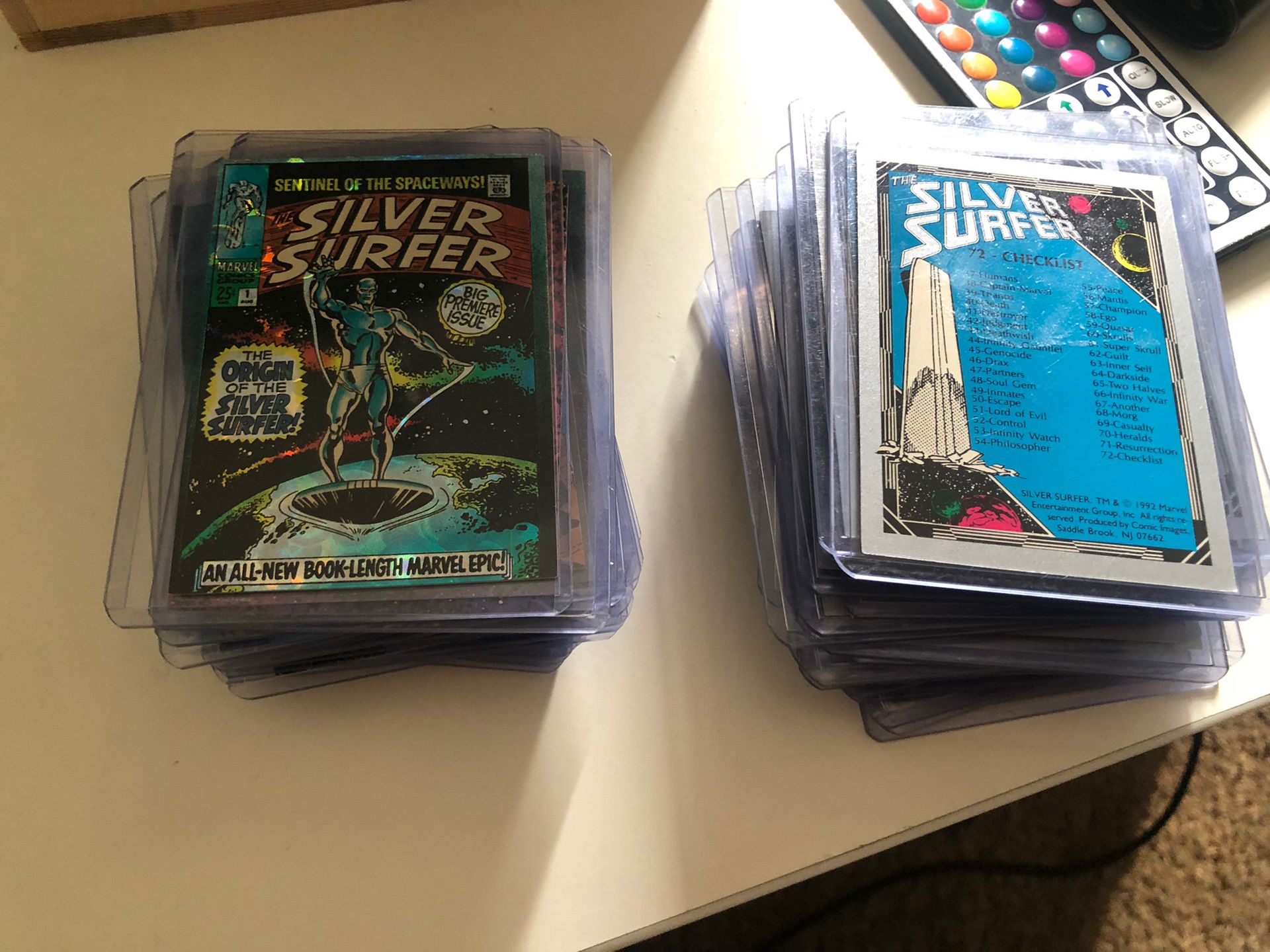 Marvel Silver Surfer Card Line + Extras