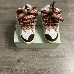 Lanvin LEATHER CURB SNEAKERS 