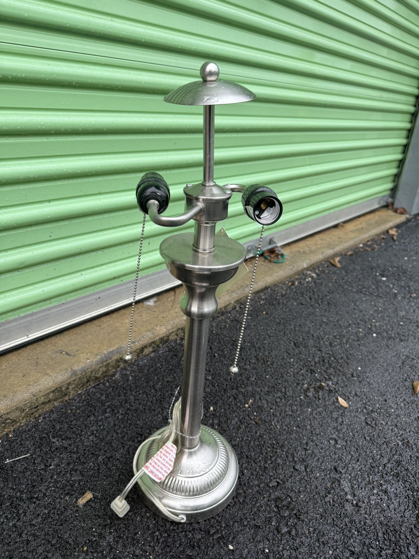 Brushed Silver Desk Lamp