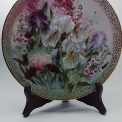 Lena Liu Collector Plate 1991  Iris Quartet  