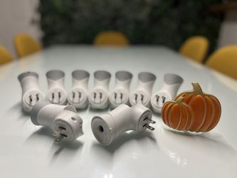 9 AIRWICK Scented Oil Warmer Plug In Unit with Halloween Pumpkin Special Cover