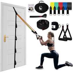 Slim Panda Door Anchor Strap for Resistance Bands, Portable Gym Attachment for Home Fitness, Multi Point Anchor Exercise Equipment, Door Anchor Resist