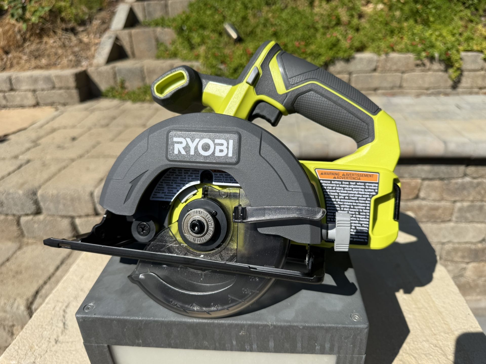 Brand new Ryobi one plus 18V 5 1/2 inch circular saw.