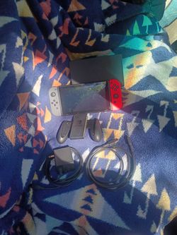 Nintendo switch with accessories