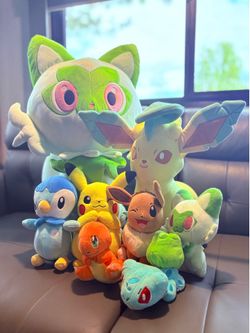 Lot of XL to small Pokemon Stuffys