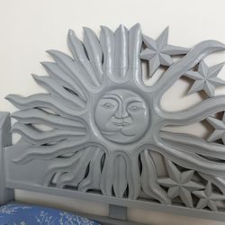 Solid Wood Antique Head Board  Mexican Art 