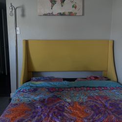 Yellow Queen Bed Frame