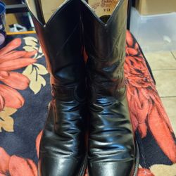 Authentic Justin Roppers  Leather Boots Size 9-D 