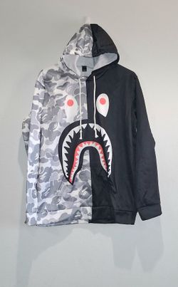 BAPE Shark Split Camo Hoodie Size L