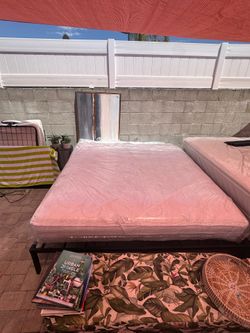 King mattress with metal frame