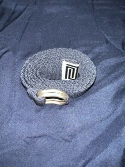 PRO CLUB Navy Blue Woven Belt with Metal Buckle