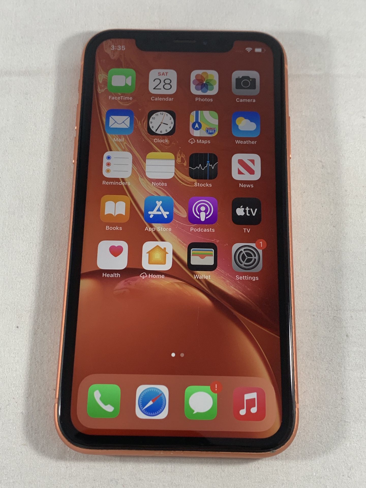 Apple iPhone XR 128GB Unlocked Coral Apple Care+