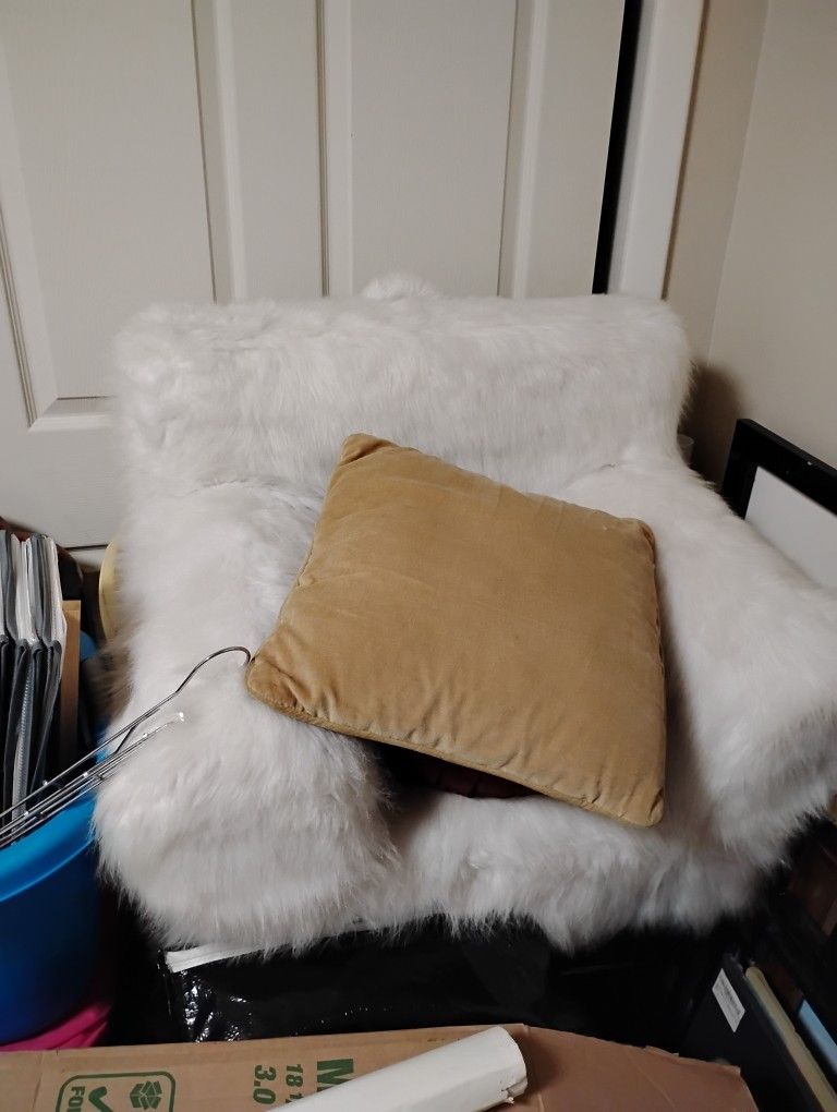 Pottery Barn Kids Faux Fur Chair