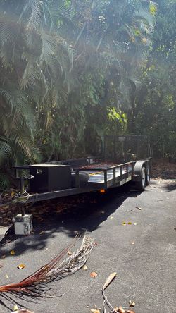 18’ flat trailer
