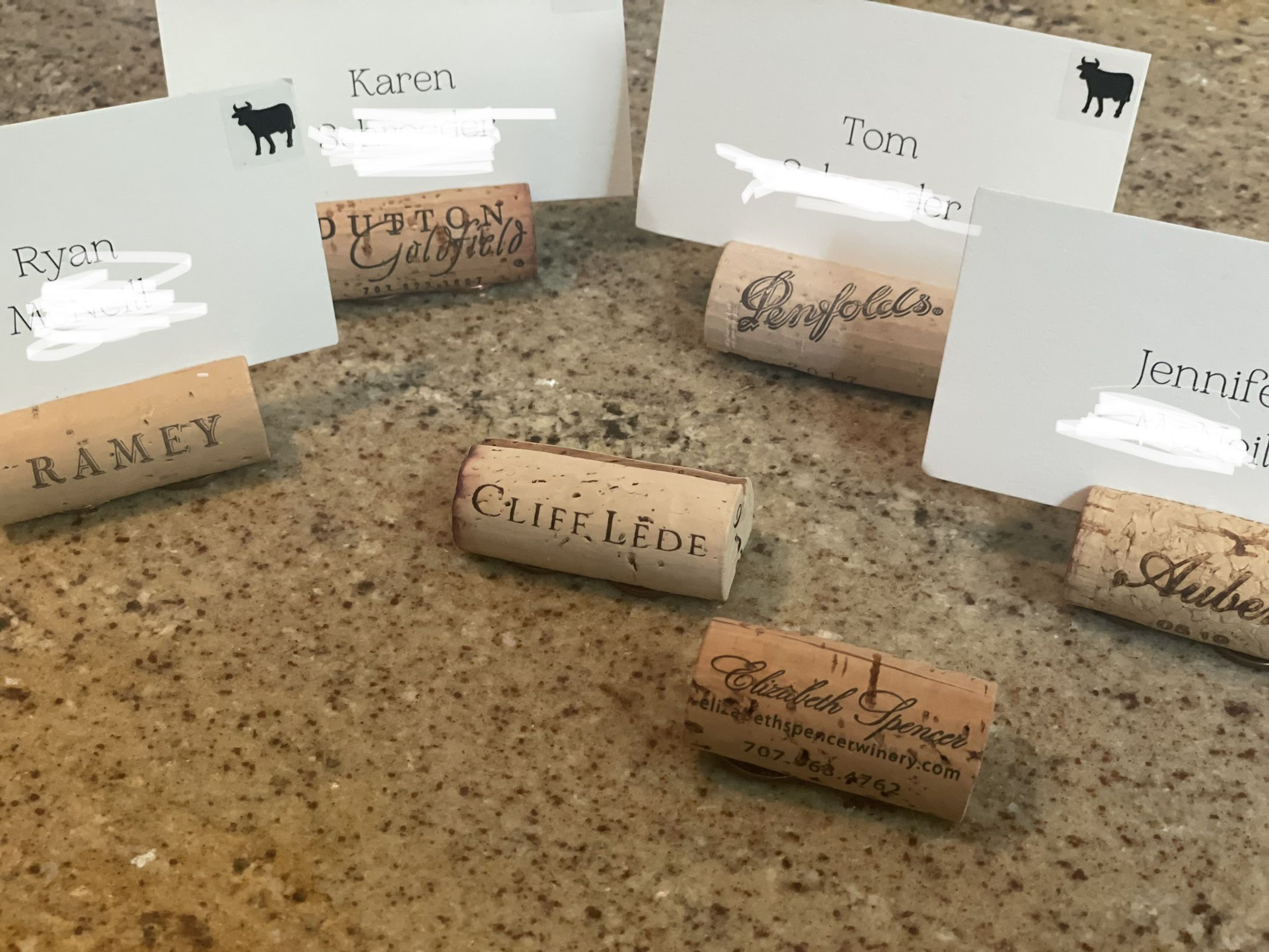 How To Make Wine Cork Wine Cork Place Card Holder Wedding Place