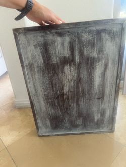 Large Distressed Wooden Serving Tray