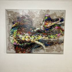  Lienzo Cuadro Arte Moderno Grande Abstracto textura al óleo, sala de estar dormitorio decorativo 47”x35” pulgadas  Canvas Painting Moder