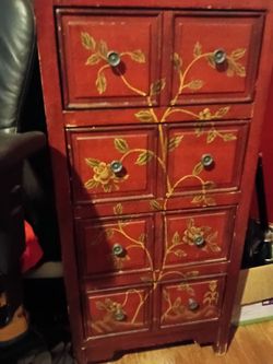 Vintage china cabinet, drawer shelf
