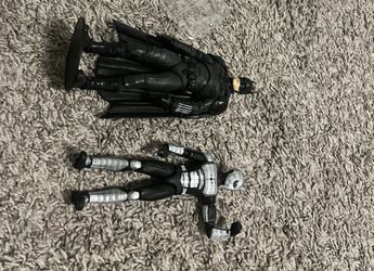 Action figures, Batman, and Spider-Man