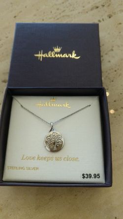 Hallmark SS diamond tree of life pendant