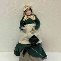 Christmas Carol Collectors “18  Department 56 Doll In Good Condition 