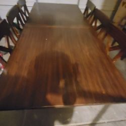 Six-to-eight Person Expandable Dining Table