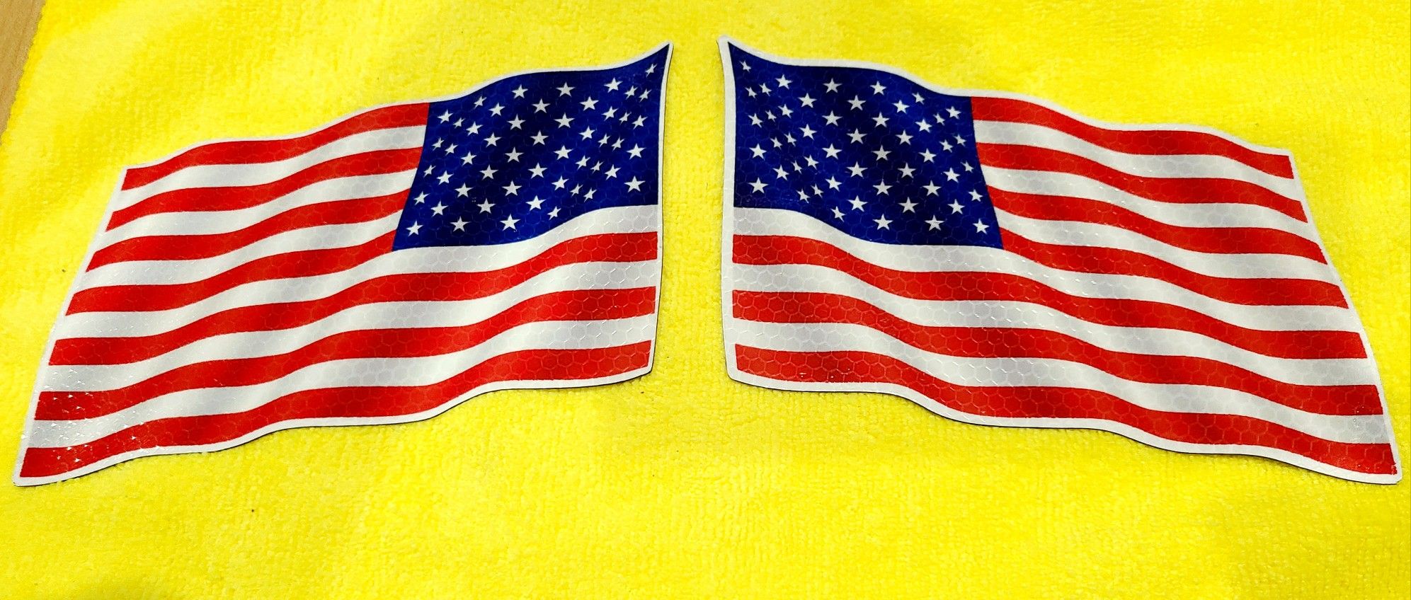 2-PACK American Flag Magnets USA Decals for Cars, Trucks, Vans, Mailbox