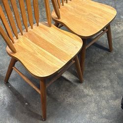 Solid Oak Chairs