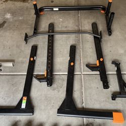 Rack, Bench, Dumbbells