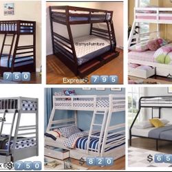 Full / Twin Bunkbed With Both Nice Mattresses Included  👈🏼 