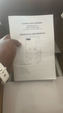 Sliding Gate Opener with User Manual