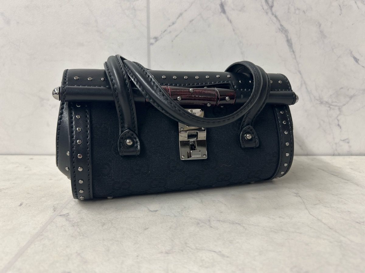 Vintage Gucci Bamboo Bullet Bag - Authentic (PO1019988) -Like New Condition