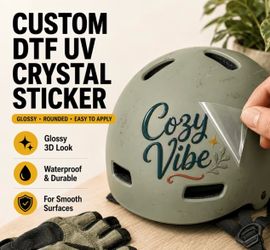 UV DTF Transfer Stickers. Sheet of 17”x22