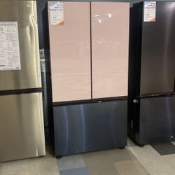 Samsung Bespoke 3 Door French Door Refrigerator With AutoFill Pitcher And Ice Maker 🌸 PINK
