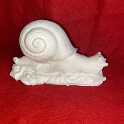 Vintage 4.75 Inch x 2.75 Inch Greek Alabaster Snail Imported From Greece  