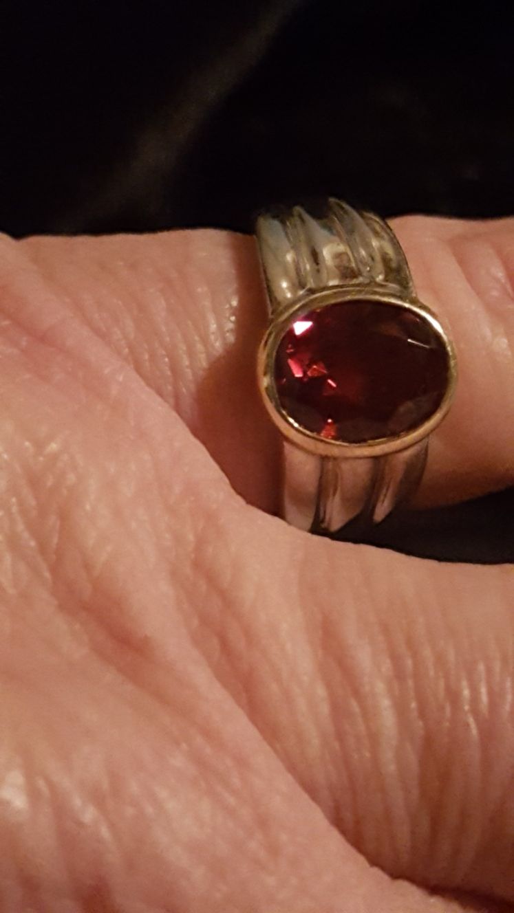 Sterling- topaz ring