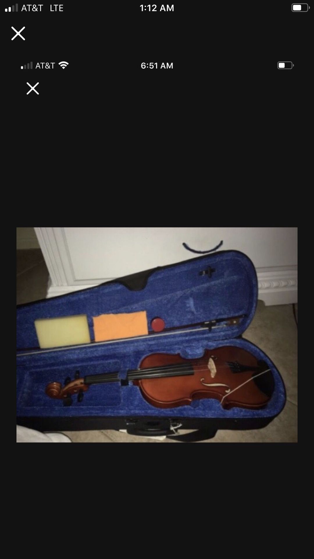 Davidson 3/4 Violin Beginner Learner 7-12 Used Only 6 Weeks