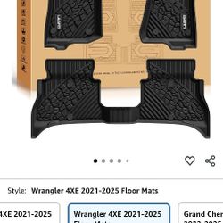 Used Jeep 4xe Rubber Fitted Mats 