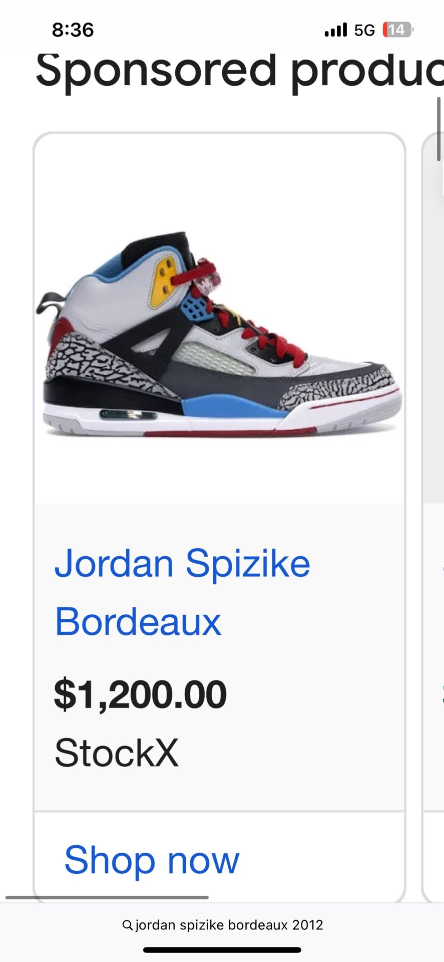 Jordan Spizike Bordeaux 2012