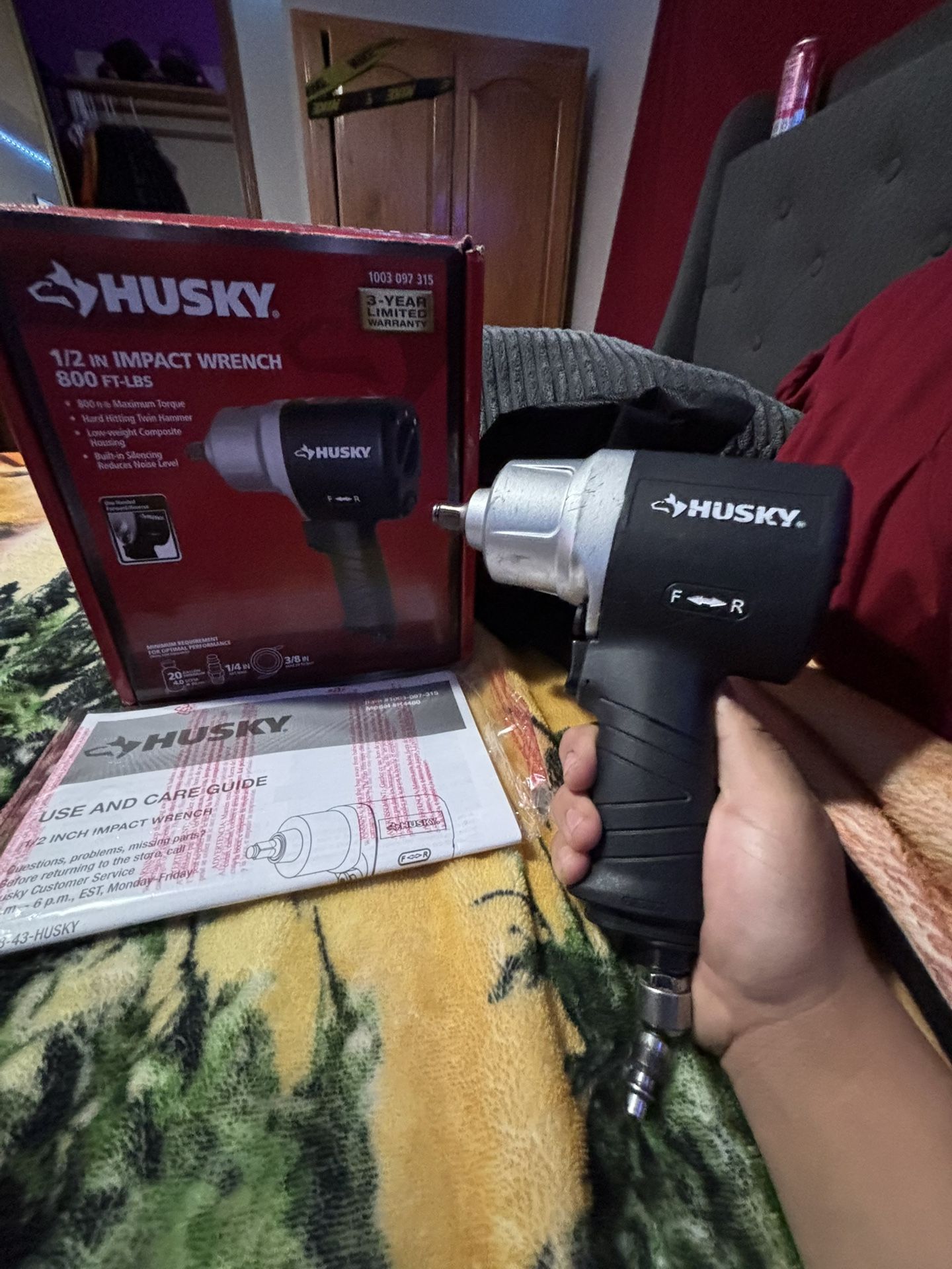 1/2IN Impact Wrench 800ft-lbs