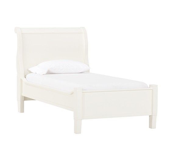 Pottery Barn Larkin sleigh twin bed
