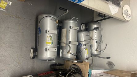 Lot of 4 California Air Tools compressor 8010 tanks only.
