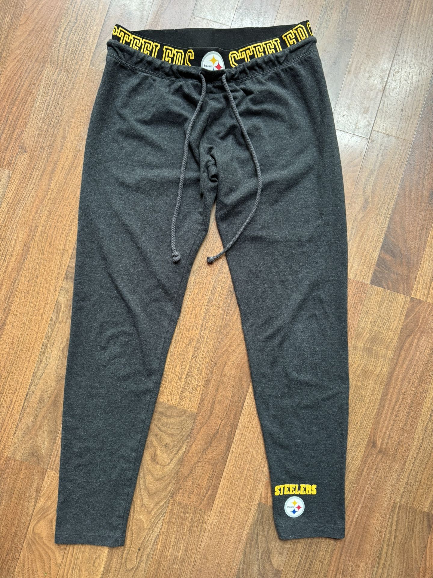Pittsburgh Steelers Womens Sleepwear Leggings Lounge Pants MED Logo Waistband