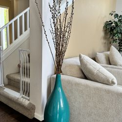Tall Vase With Artificial Flower