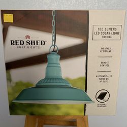 Red Shed Led Solar Hangin Light