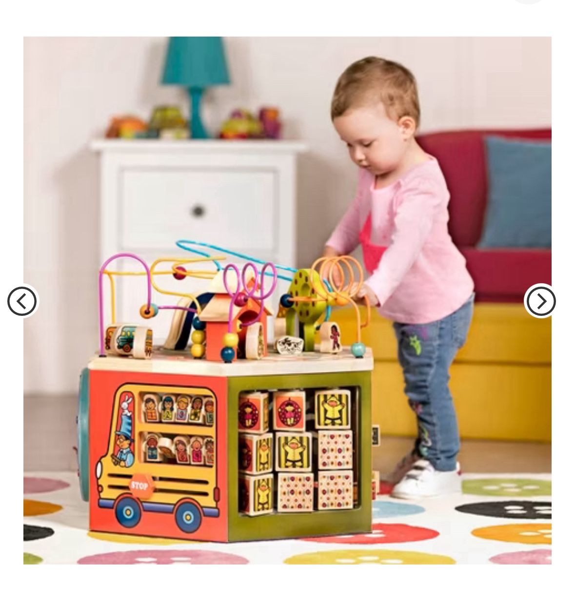 B. toys Wooden Activity Cube - Youniversity