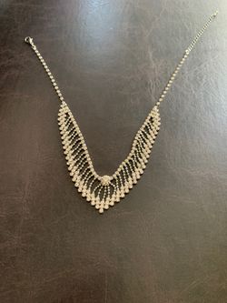 V neck diamond necklace
