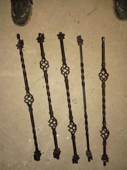 Bronze  staircase rod iron spindle shoes