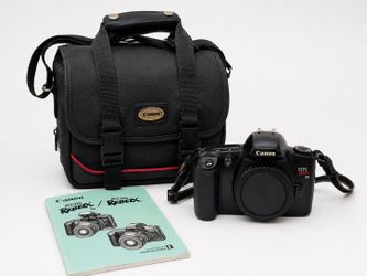 Canon EOS Rebel XS 35mm Film Camera Kit w/ Bag, Manual